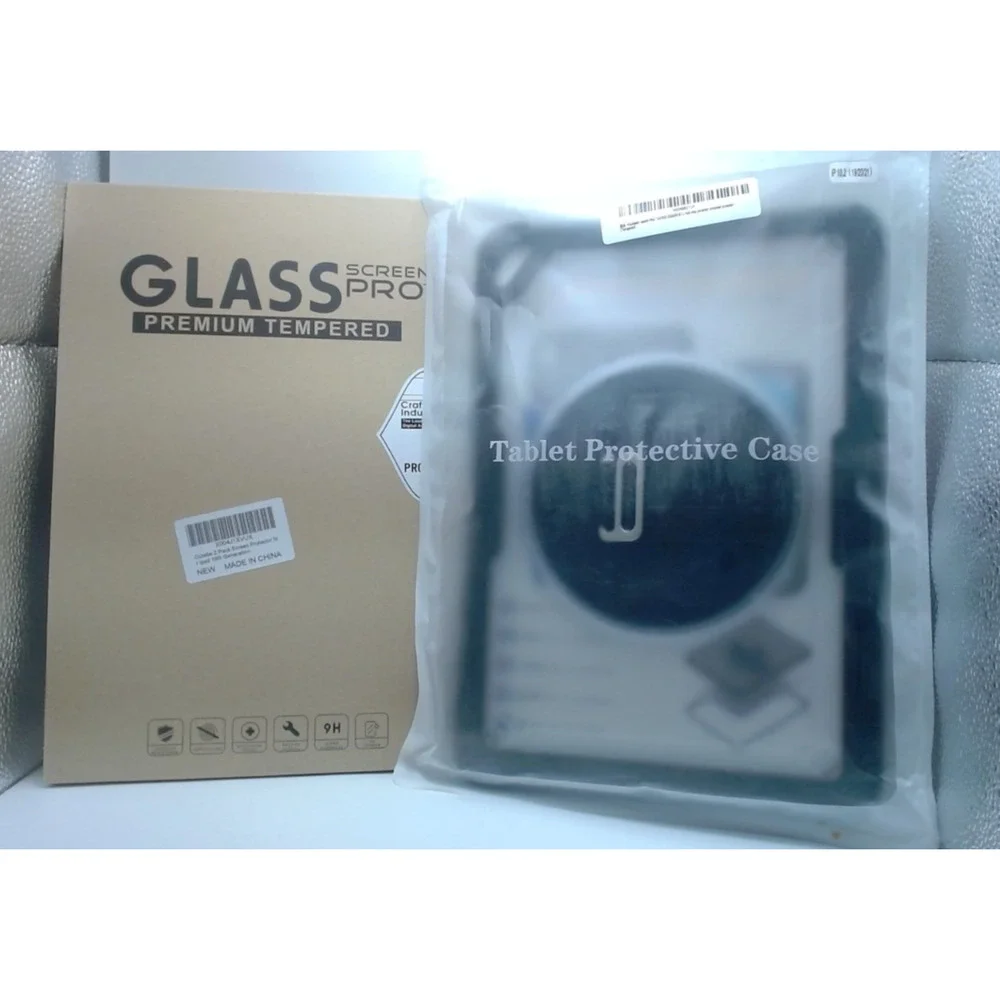 NEW Strong Tablet Case Cover W Tempered Glass For Apple IPad 10.2 Screen Protect